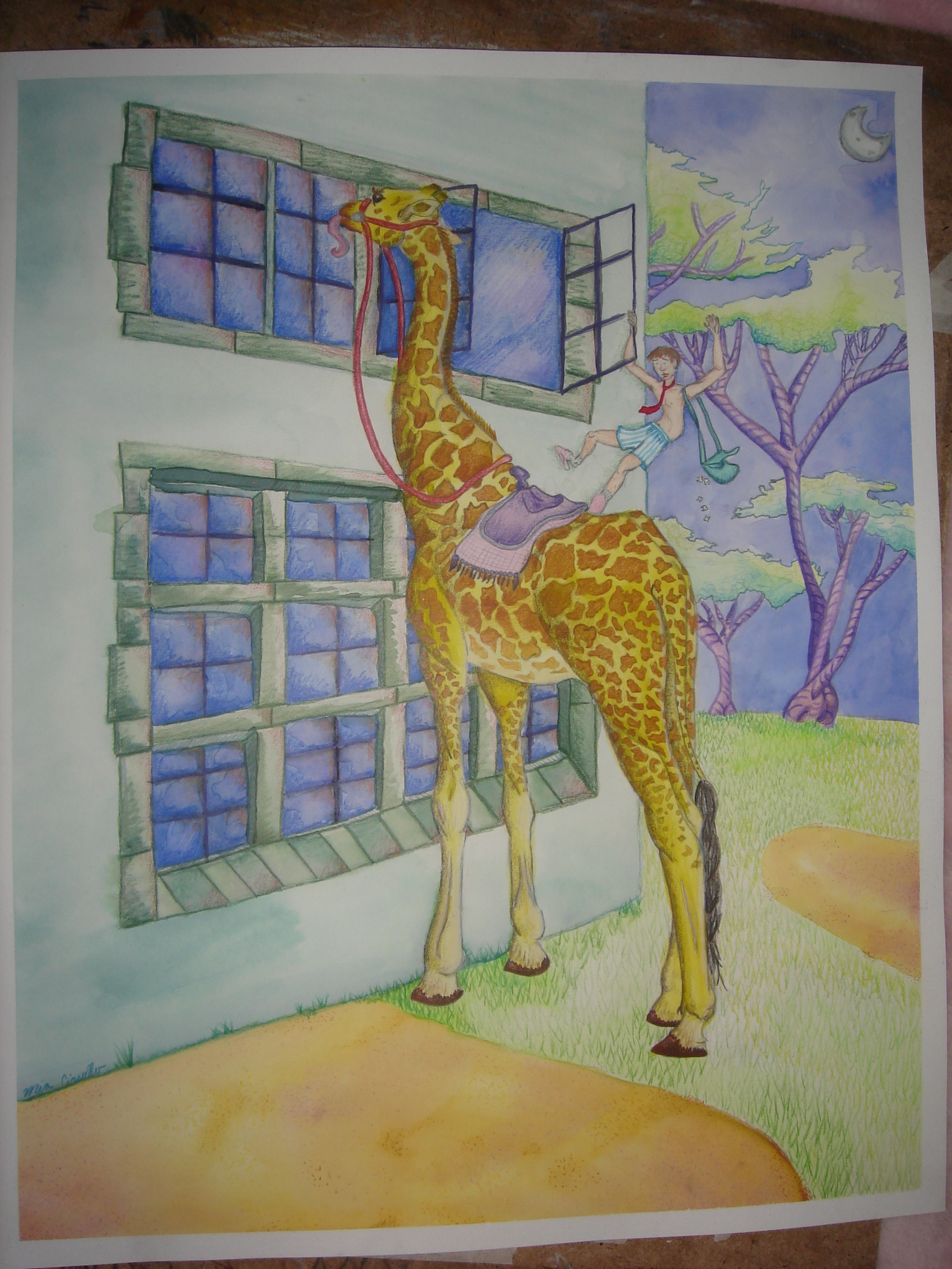 water color and colored pencil (circa 2009)